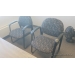 Patterned Fabric Stacking Guest Chair w/ Cushion Arms